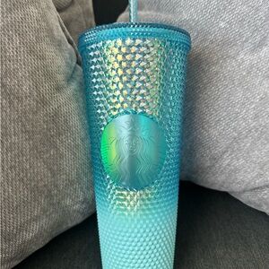 Starbucks Teal and Aqua Textured Tumbler